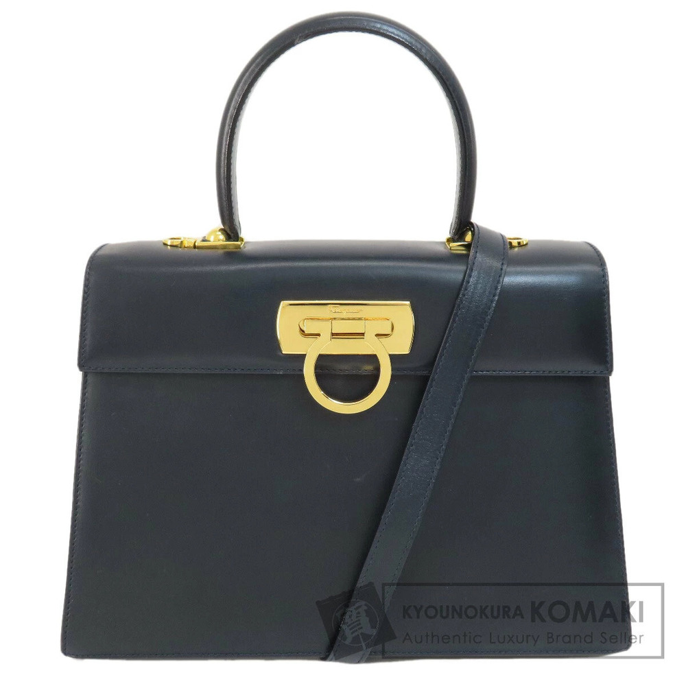 Salvatore Ferragamo Gancini handbag leather